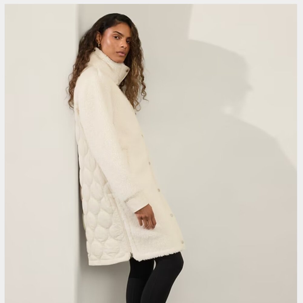 ATHLETA Fleece Hybrid Coat